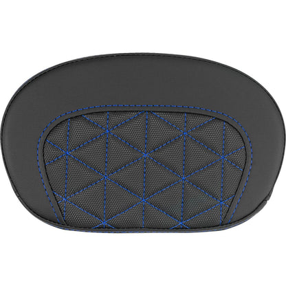Saddlemen Mini Contour Sissy Bar Pad - Tri-Gripper - Blue Stitch [MPN: 061021101]_2522209
