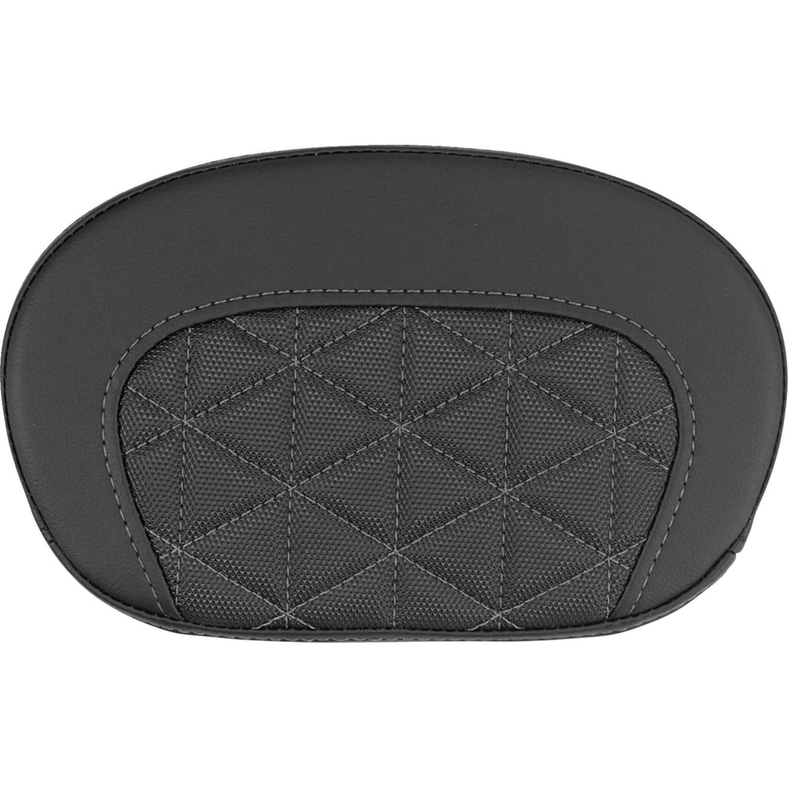 Saddlemen Mini Contour Sissy Bar Pad - Tri-Gripper - Gray Stitch [MPN: 061021102]_2522210