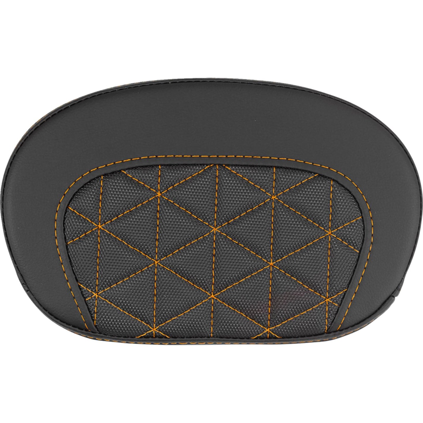 Saddlemen Mini Contour Sissy Bar Pad - Tri-Gripper - Orange Stitch [MPN: 061021103]_2113452