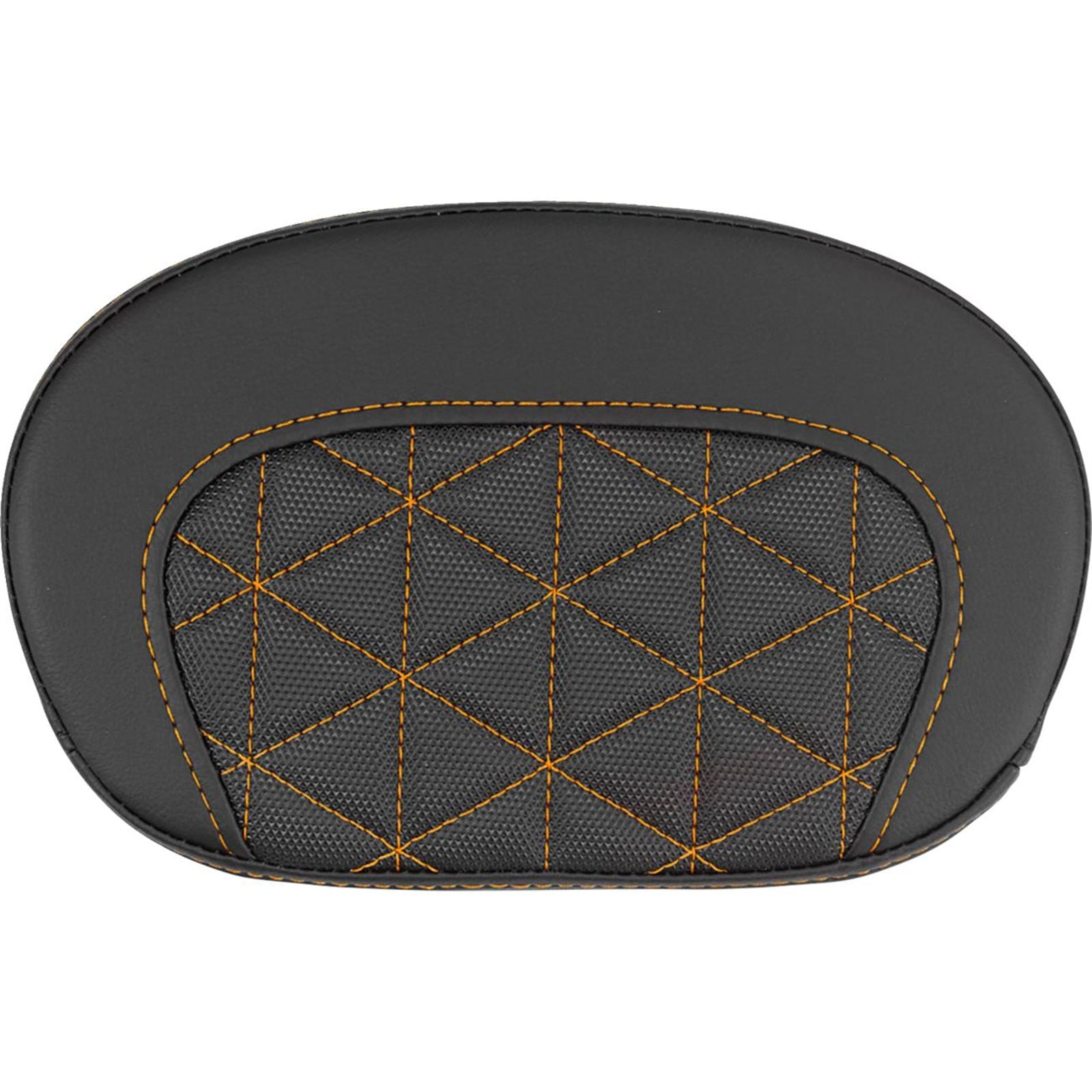 Saddlemen Mini Contour Sissy Bar Pad - Tri-Gripper - Orange Stitch [MPN: 061021103]_2522211