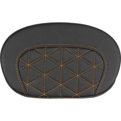 Saddlemen Mini Contour Sissy Bar Pad - Tri-Gripper - Orange Stitch [MPN: 061021103]_2522211