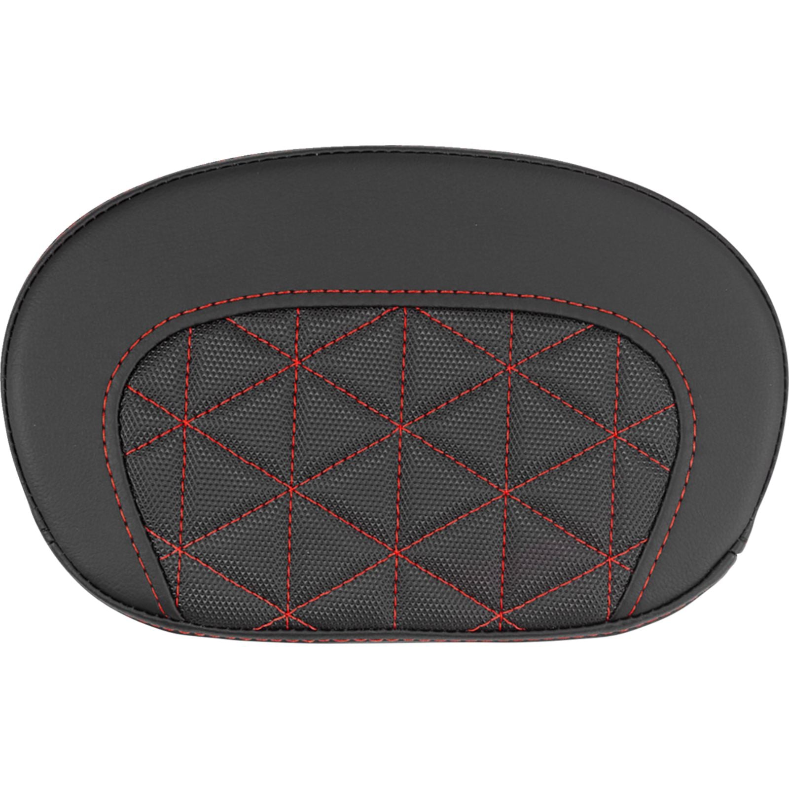 Saddlemen Mini Contour Sissy Bar Pad - Tri-Gripper - Red Stitch [MPN: 061021104]_2115268