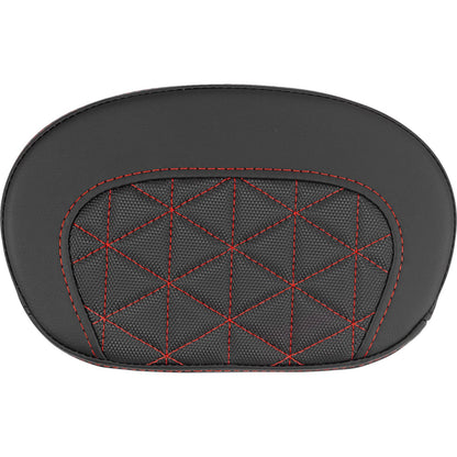 Saddlemen Mini Contour Sissy Bar Pad - Tri-Gripper - Red Stitch [MPN: 061021104]_2115268