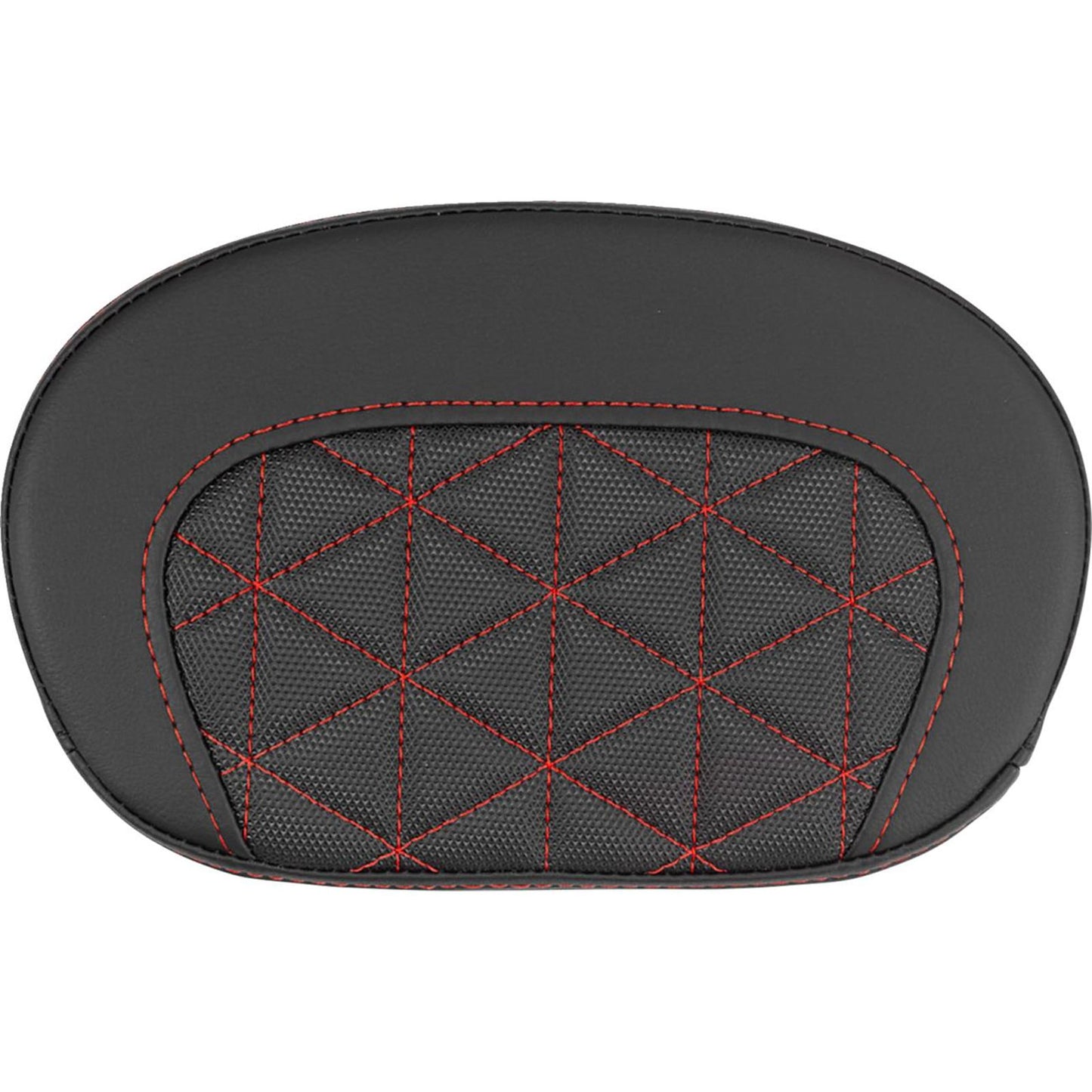 Saddlemen Mini Contour Sissy Bar Pad - Tri-Gripper - Red Stitch [MPN: 061021104]_2522212