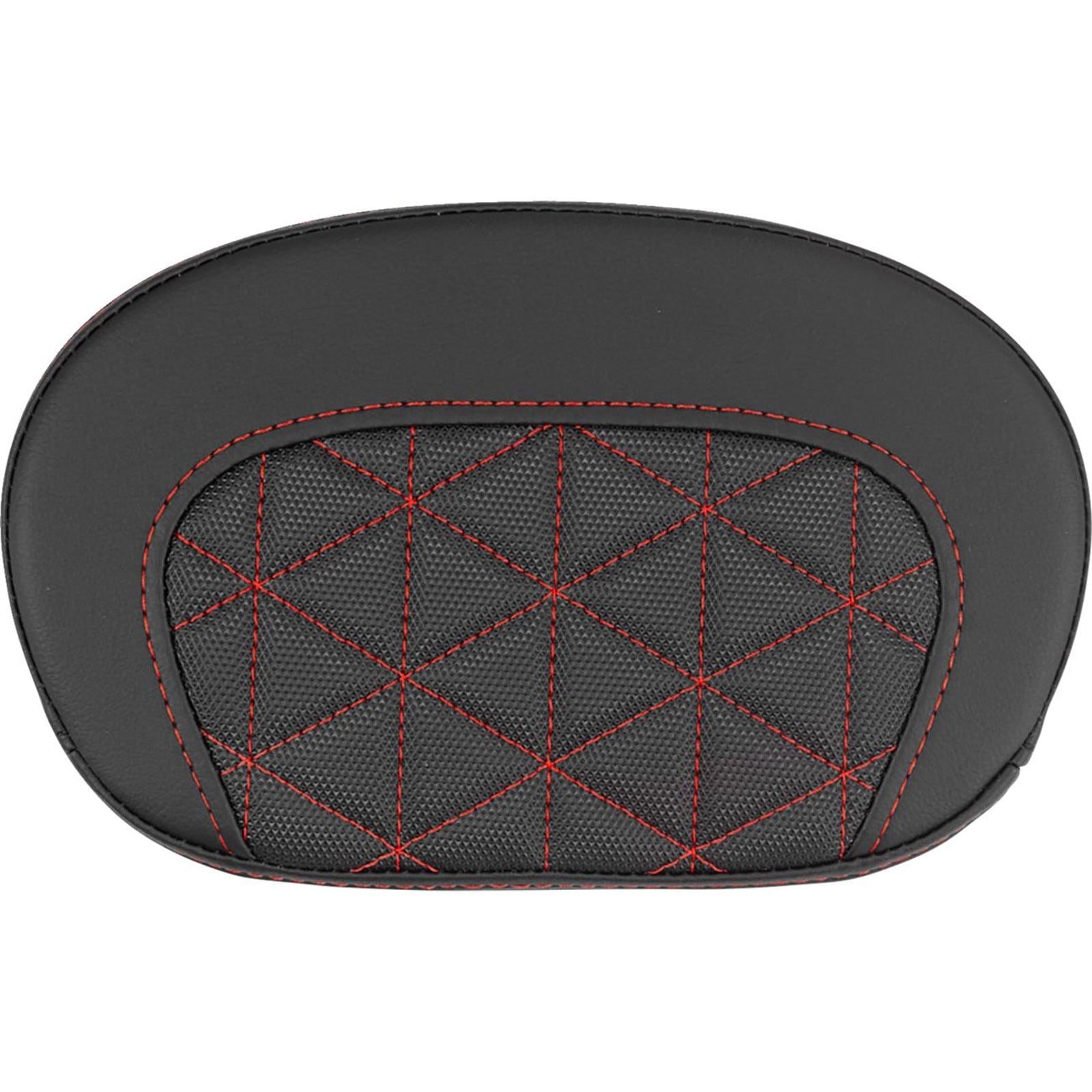 Saddlemen Mini Contour Sissy Bar Pad - Tri-Gripper - Red Stitch [MPN: 061021104]_2522212