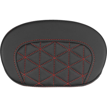 Saddlemen Mini Contour Sissy Bar Pad - Tri-Gripper - Red Stitch [MPN: 061021104]_2522212