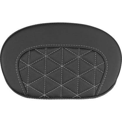 Saddlemen Mini Contour Sissy Bar Pad - Tri-Gripper - Silver Stitch [MPN: 061021105]_2115042