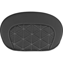 Saddlemen Mini Contour Sissy Bar Pad - Tri-Gripper - Silver Stitch [MPN: 061021105]_2522213