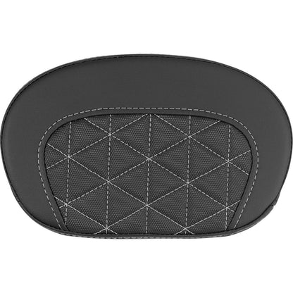 Saddlemen Mini Contour Sissy Bar Pad - Tri-Gripper - Silver Stitch [MPN: 061021105]_2522213
