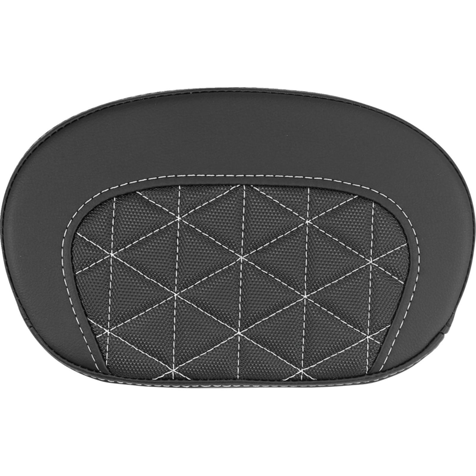 Saddlemen Mini Contour Sissy Bar Pad - Tri-Gripper - White Stitch [MPN: 061021106]_2114358