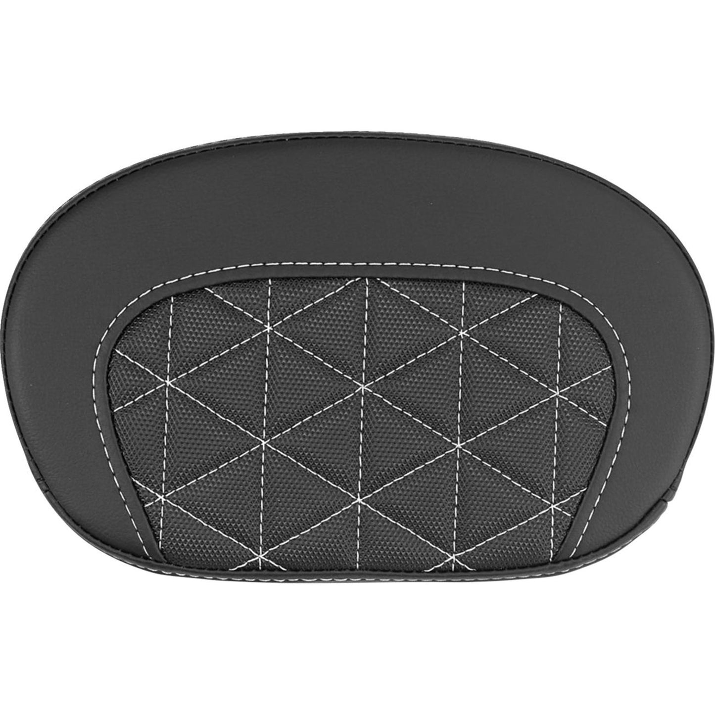 Saddlemen Mini Contour Sissy Bar Pad - Tri-Gripper - White Stitch [MPN: 061021106]_2522214
