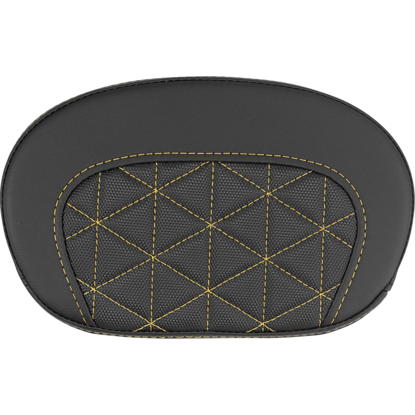 Saddlemen Mini Contour Sissy Bar Pad - Tri-Gripper - Gold Stitch [MPN: 061021107]_2114140