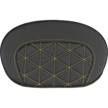 Saddlemen Mini Contour Sissy Bar Pad - Tri-Gripper - Gold Stitch [MPN: 061021107]_2114140