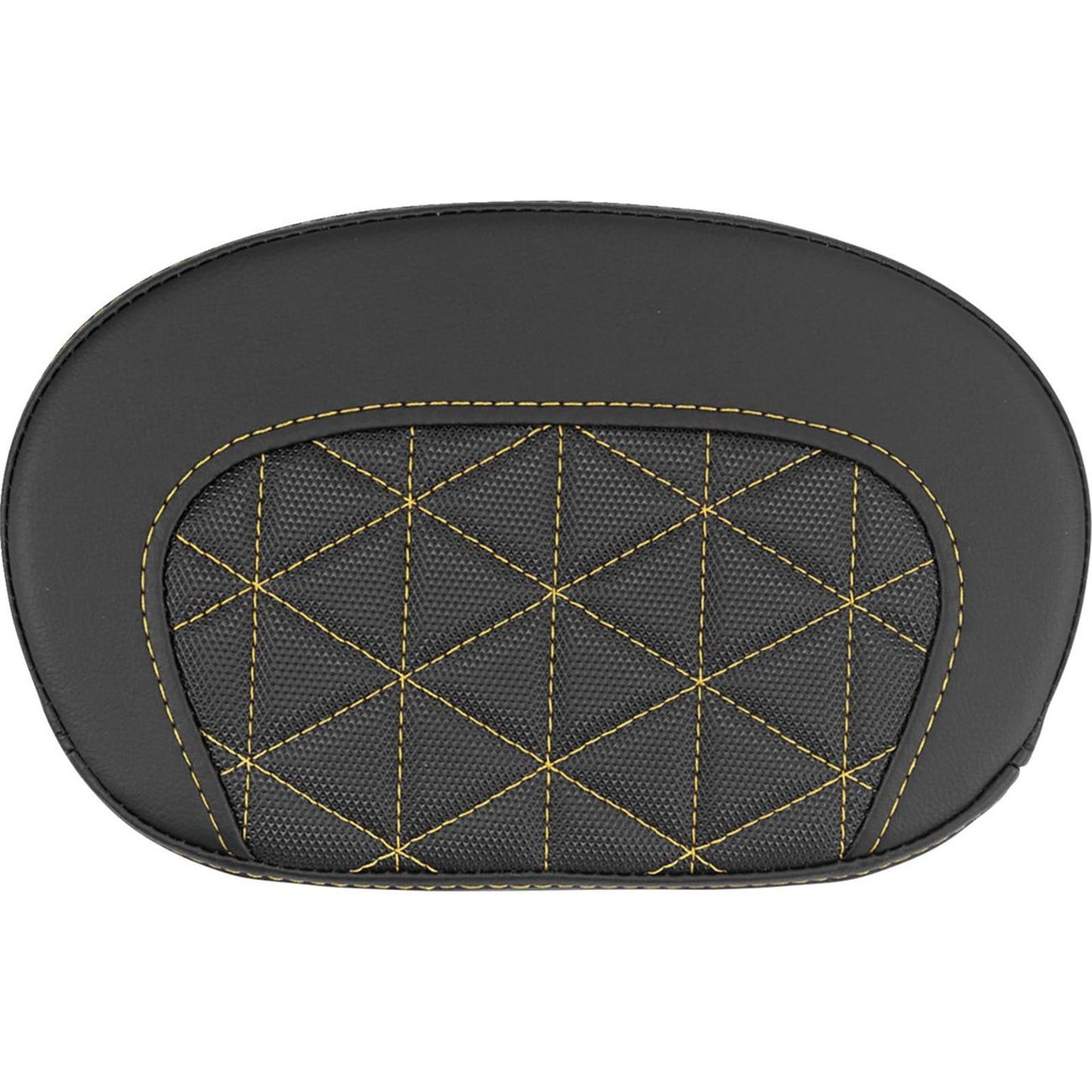 Saddlemen Mini Contour Sissy Bar Pad - Tri-Gripper - Gold Stitch [MPN: 061021107]_2522215