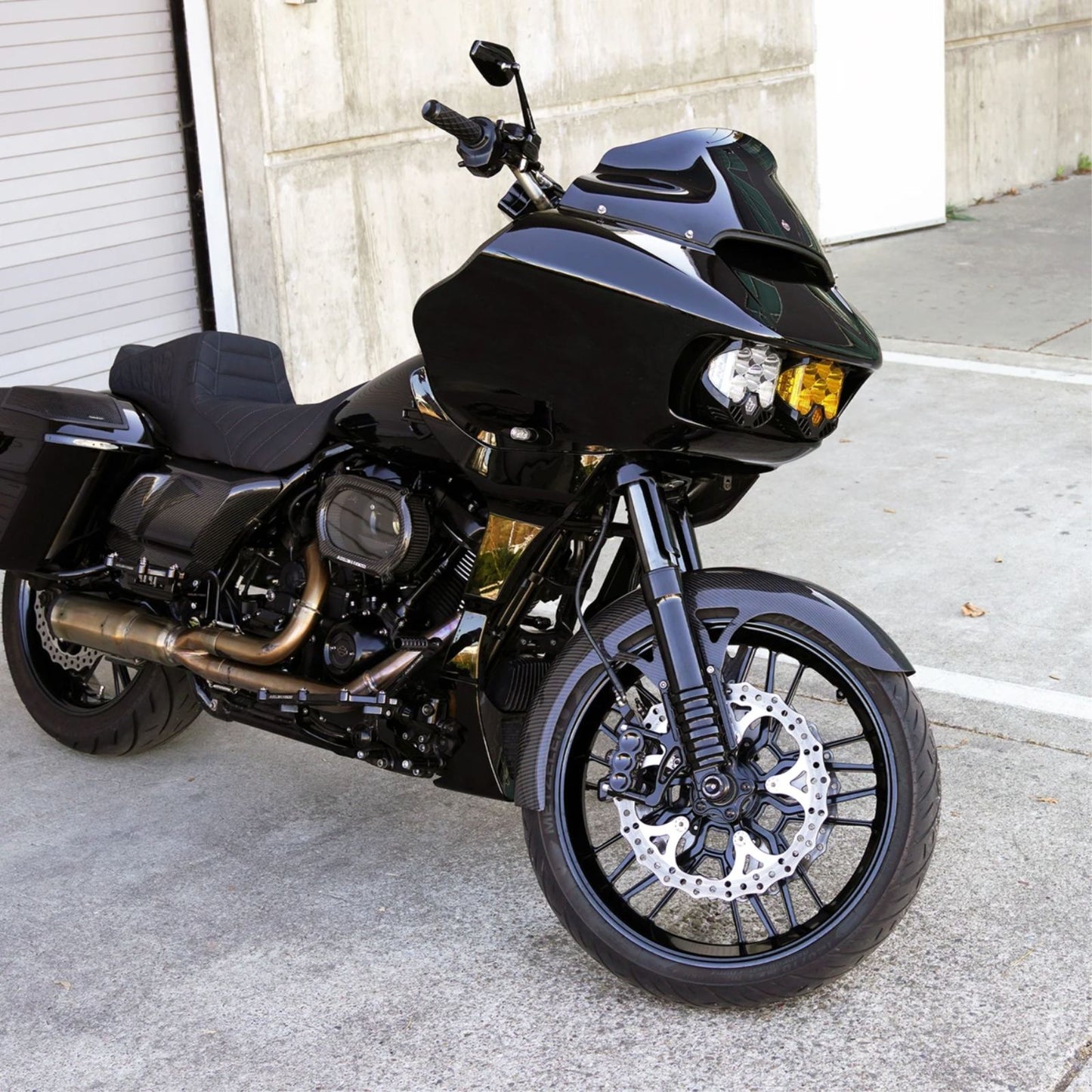 Arlen Ness Front Fender - Wrapper - 21" - Carbon Fiber/Gloss for HD Touring '99-'13 [MPN: 210-082]_2114469