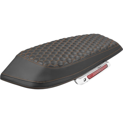 Saddlemen Saddlebag Lid Covers - Honeycomb - Orange Stitch - FLH/FLT '23-'25 [MPN: L870-23-19003]_2113333