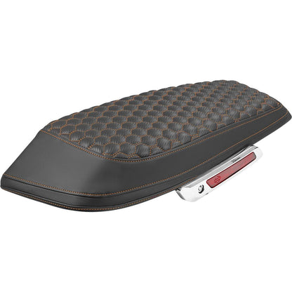Saddlemen Saddlebag Lid Covers - Honeycomb - Orange Stitch - FLH/FLT '23-'25 [MPN: L870-23-19003]_2522292