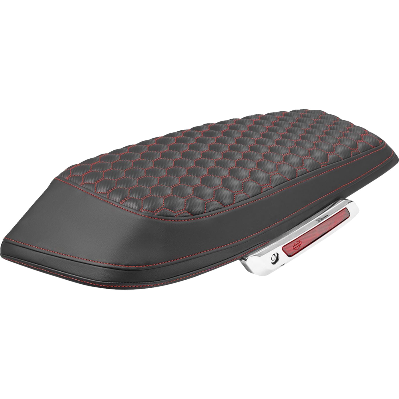 Saddlemen Saddlebag Lid Covers - Honeycomb - Red Stitch - FLH/FLT '23-'25 [MPN: L870-23-19004]_2113888