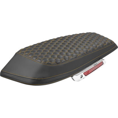 Saddlemen Saddlebag Lid Covers - Honeycomb - Gold Stitch - FLH/FLT '23-'25 [MPN: L870-23-19007]_2114901
