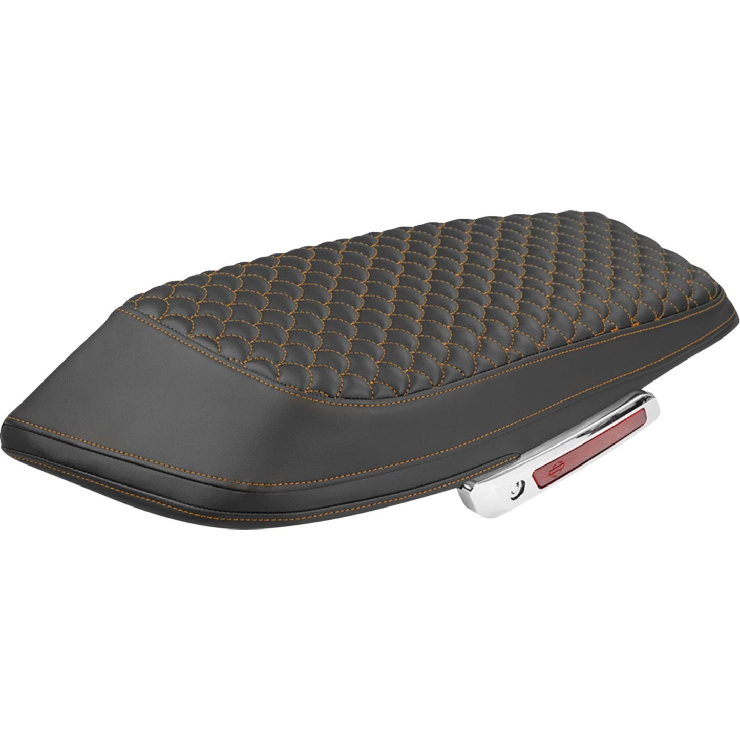 Saddlemen Saddlebag Lid Covers - Dragon Scale Orange Stitch FLH/FLT '23-'25 [MPN: L870-23-20903]_2114468
