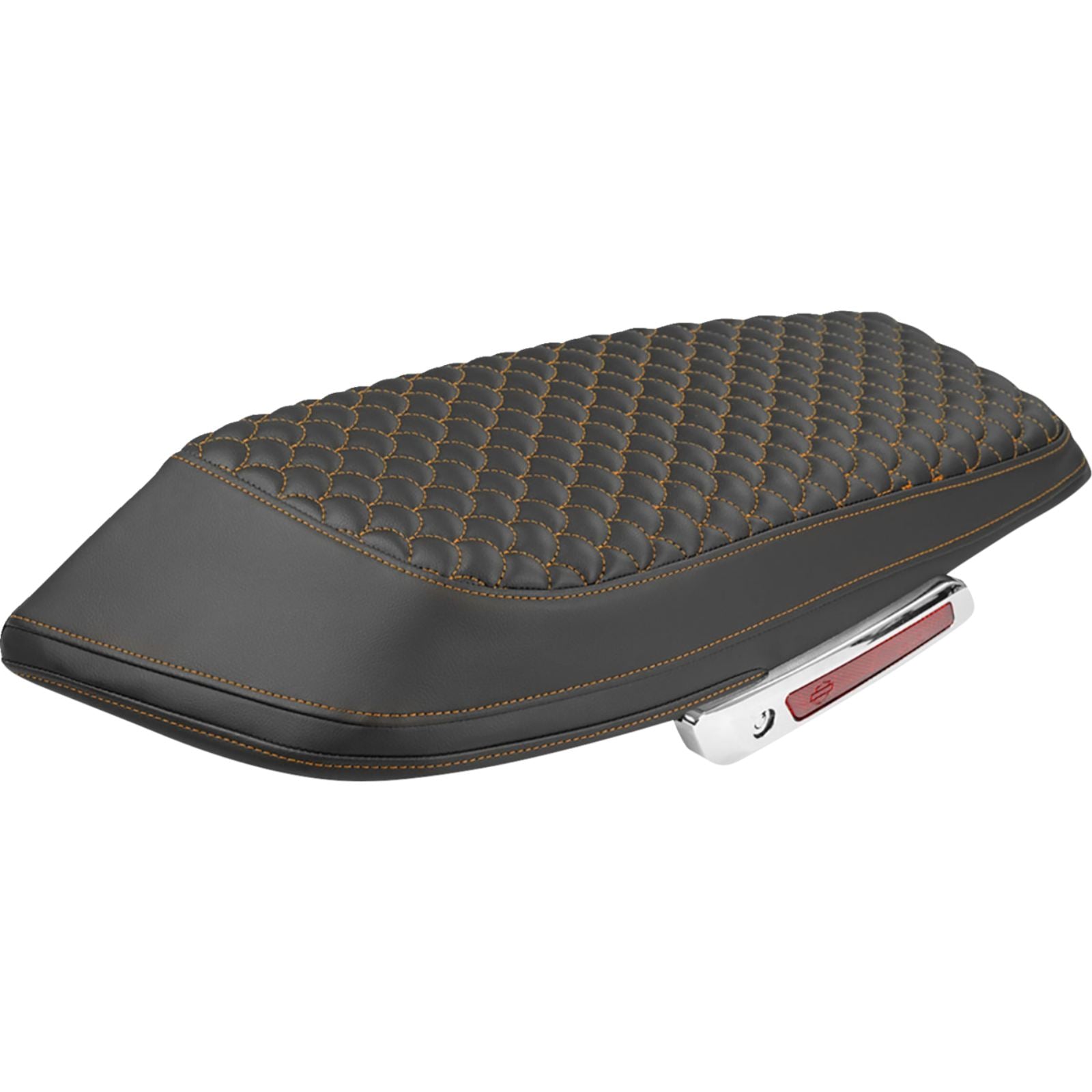 Saddlemen Saddlebag Lid Covers - Dragon Scale Orange Stitch FLH/FLT '23-'25 [MPN: L870-23-20903]_2114468