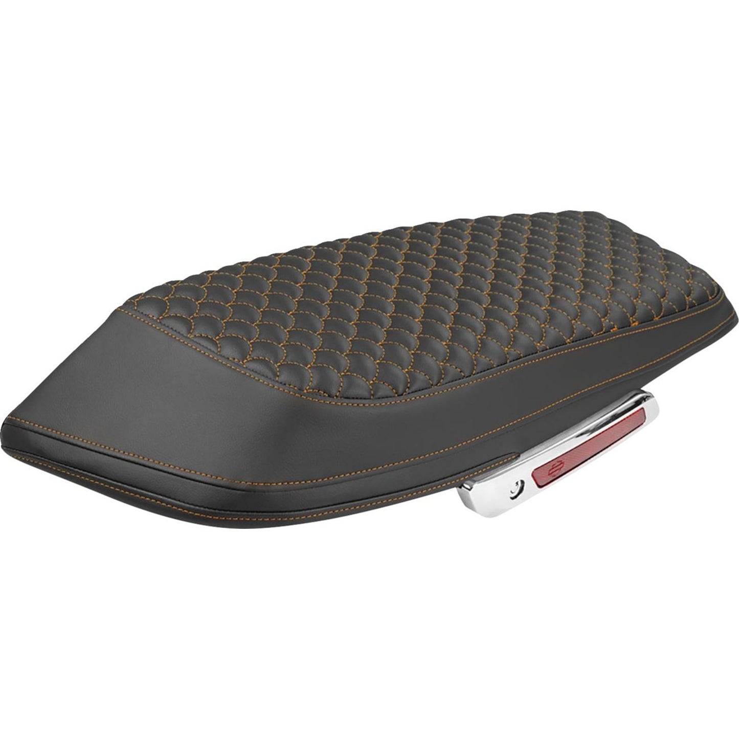 Saddlemen Saddlebag Lid Covers - Dragon Scale Orange Stitch FLH/FLT '23-'25 [MPN: L870-23-20903]_2522299