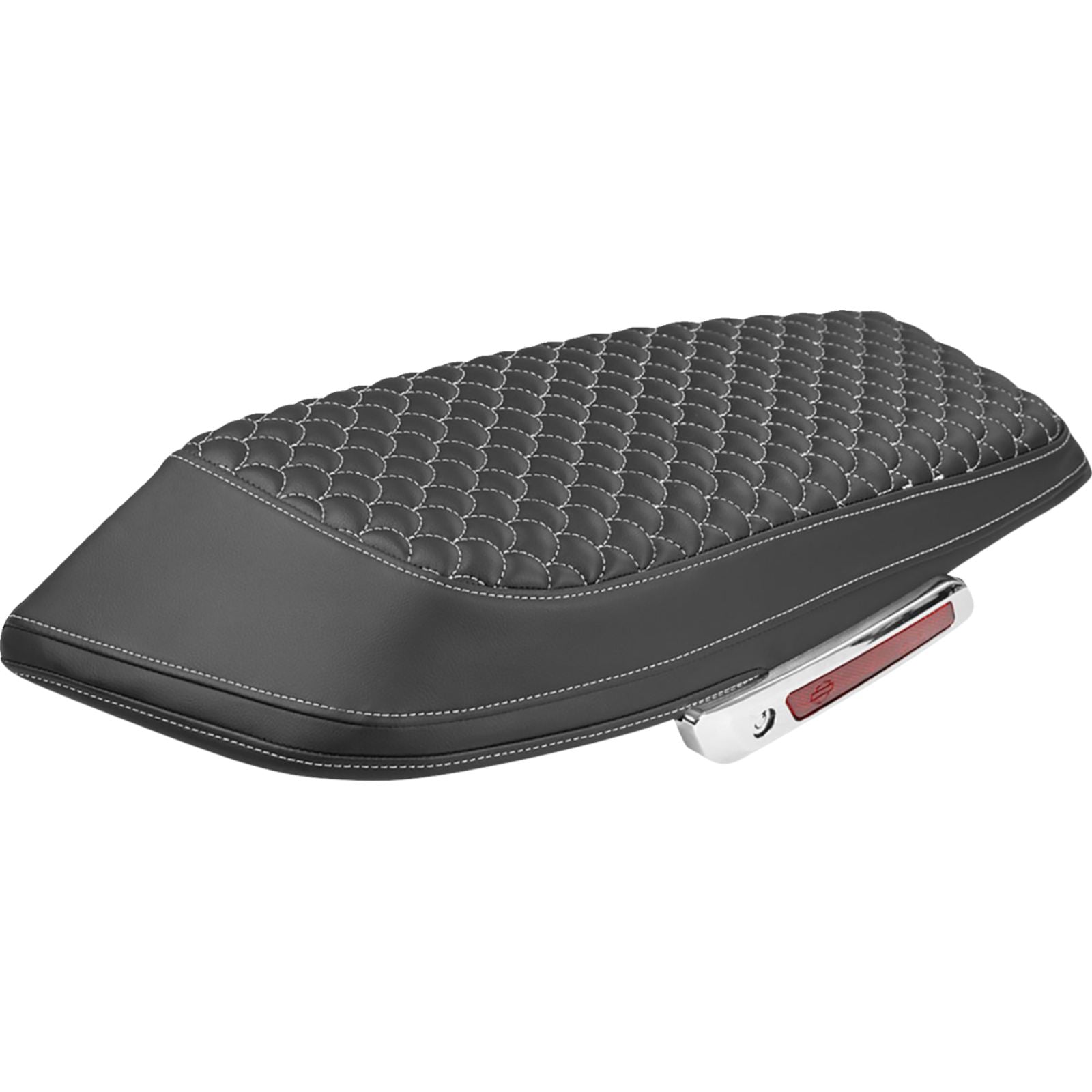 Saddlemen Saddlebag Lid Covers - Dragon Scale White Stitch FLH/FLT '23-'25 [MPN: L870-23-20906]_2114002
