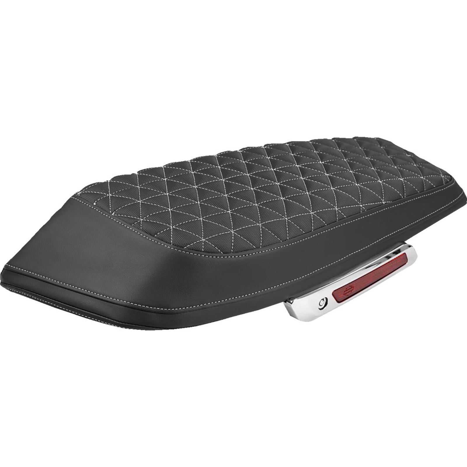 Saddlemen Saddlebag Lid Covers - Tri-Gripper - White Stitch FLH/FLT '23-'25 [MPN: L870-23-21106]_2522311