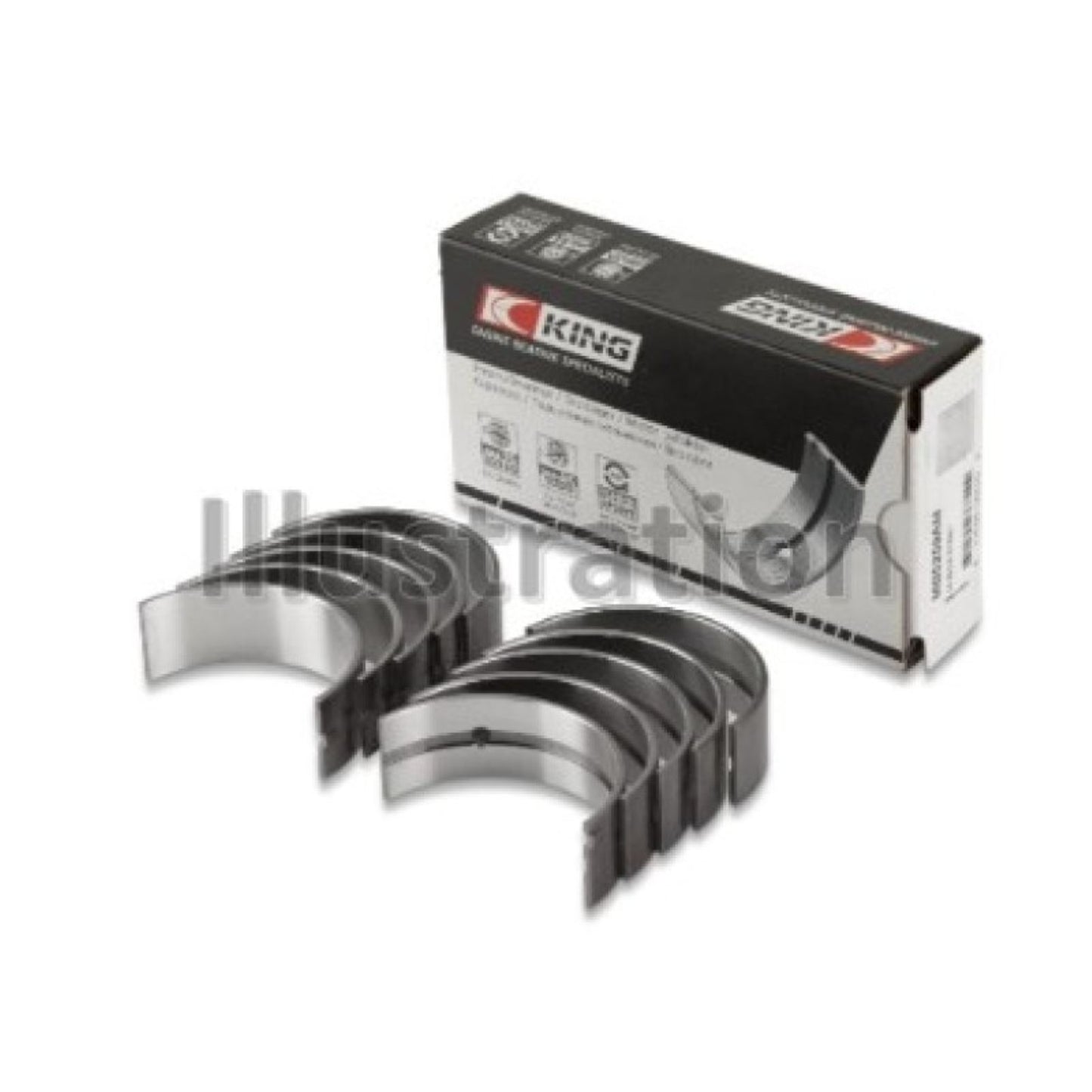 King Engine Bearings Main Bearing Set for 69-94 Alfa Romeo OPEN BOX [MPN: MB511AM030]_2583153