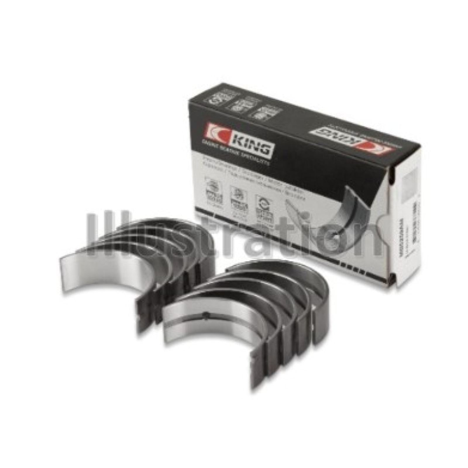 King Engine Bearings Main Bearing Set for 69-94 Alfa Romeo OPEN BOX [MPN: MB511AM030]_2583153