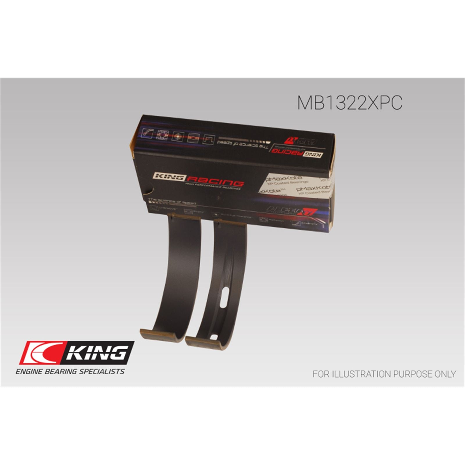King Engine Bearings R8/RS6/Huracan Main Bearing Set OPEN BOX [MPN: MB1322XPSTDX]_2725589