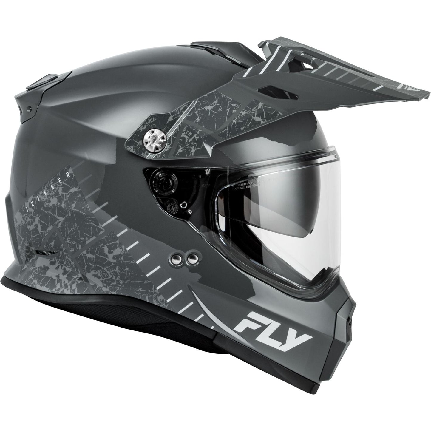 FLY Racing Trekker Granite Helmet - Grey/Grey_2154828
