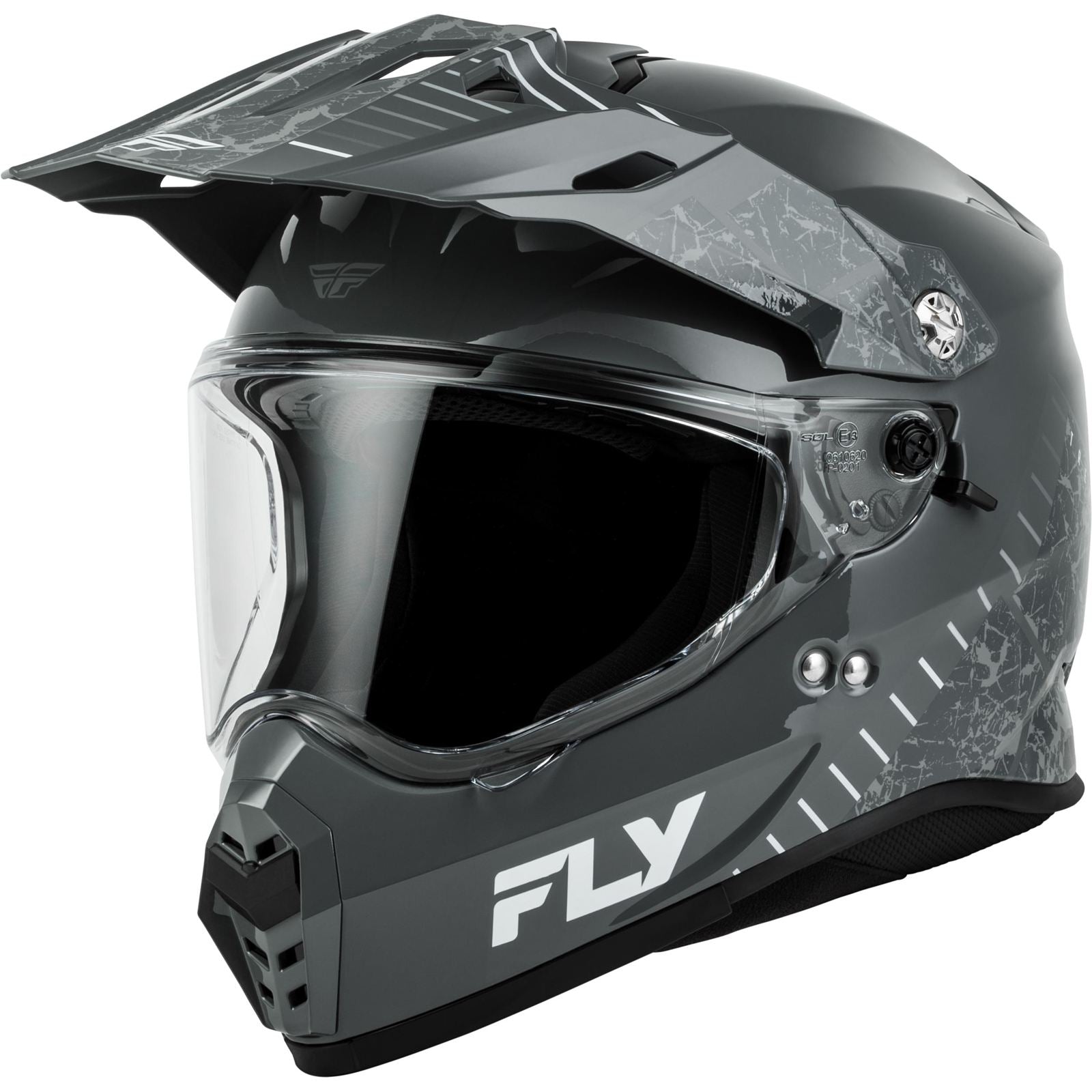 FLY Racing Trekker Granite Helmet - Grey/Grey_2154877