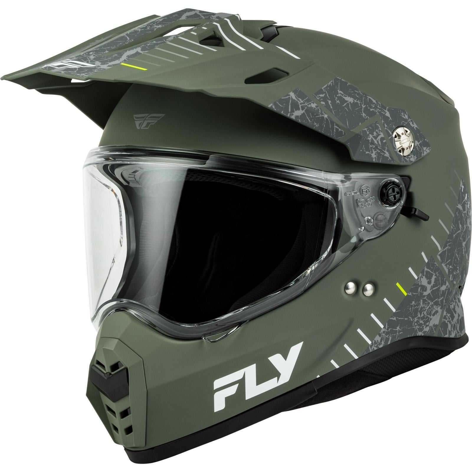 FLY Racing Trekker Granite Helmet - Sage/Grey_2154881