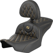 Saddlemen Roadsofa™ Seat - Carbon Fiber Gold Lattice Stitch - FLH/FLT '23-'25 [MPN: 823-07-206B7]_2147447