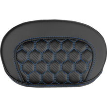 Saddlemen Mini Contour Sissy Bar Pad - Honeycomb - Blue Stitch [MPN: 061019001]_2525860