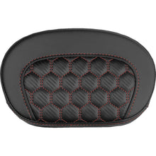 Saddlemen Mini Contour Sissy Bar Pad - Honeycomb - Red Stitch [MPN: 061019004]_2525863