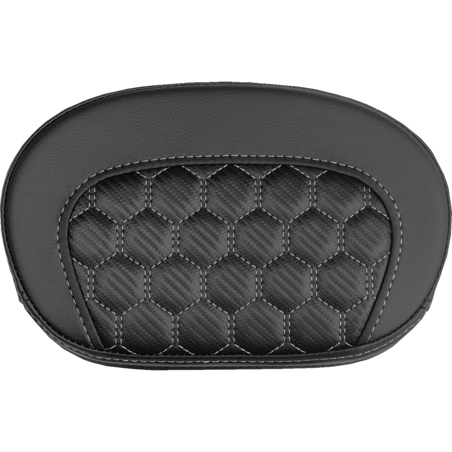 Saddlemen Mini Contour Sissy Bar Pad - Honeycomb - Silver Stitch [MPN: 061019005]_2147549