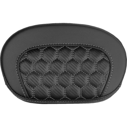 Saddlemen Mini Contour Sissy Bar Pad - Honeycomb - Silver Stitch [MPN: 061019005]_2147549