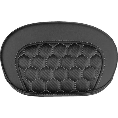 Saddlemen Mini Contour Sissy Bar Pad - Honeycomb - Silver Stitch [MPN: 061019005]_2525864