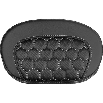 Saddlemen Mini Contour Sissy Bar Pad - Honeycomb - White Stitch [MPN: 061019006]_2147571