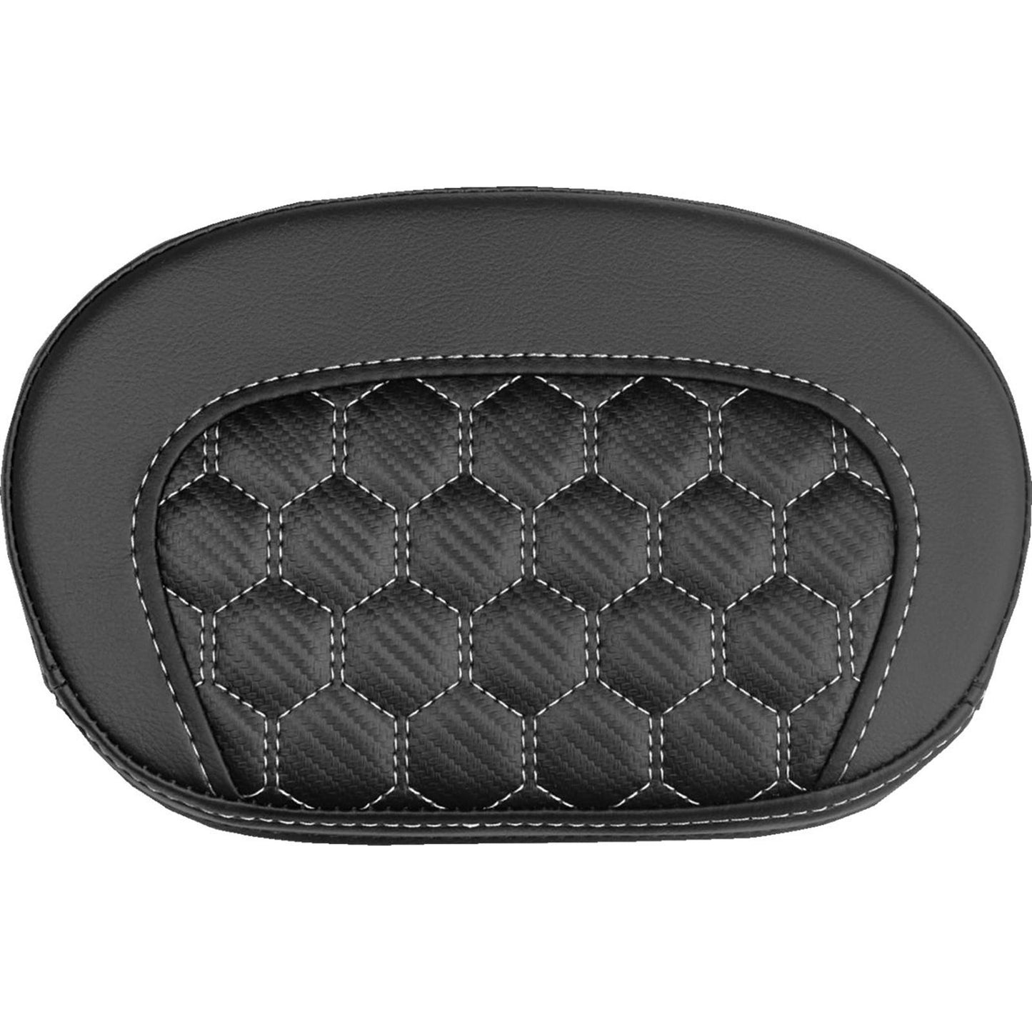 Saddlemen Mini Contour Sissy Bar Pad - Honeycomb - White Stitch [MPN: 061019006]_2525865