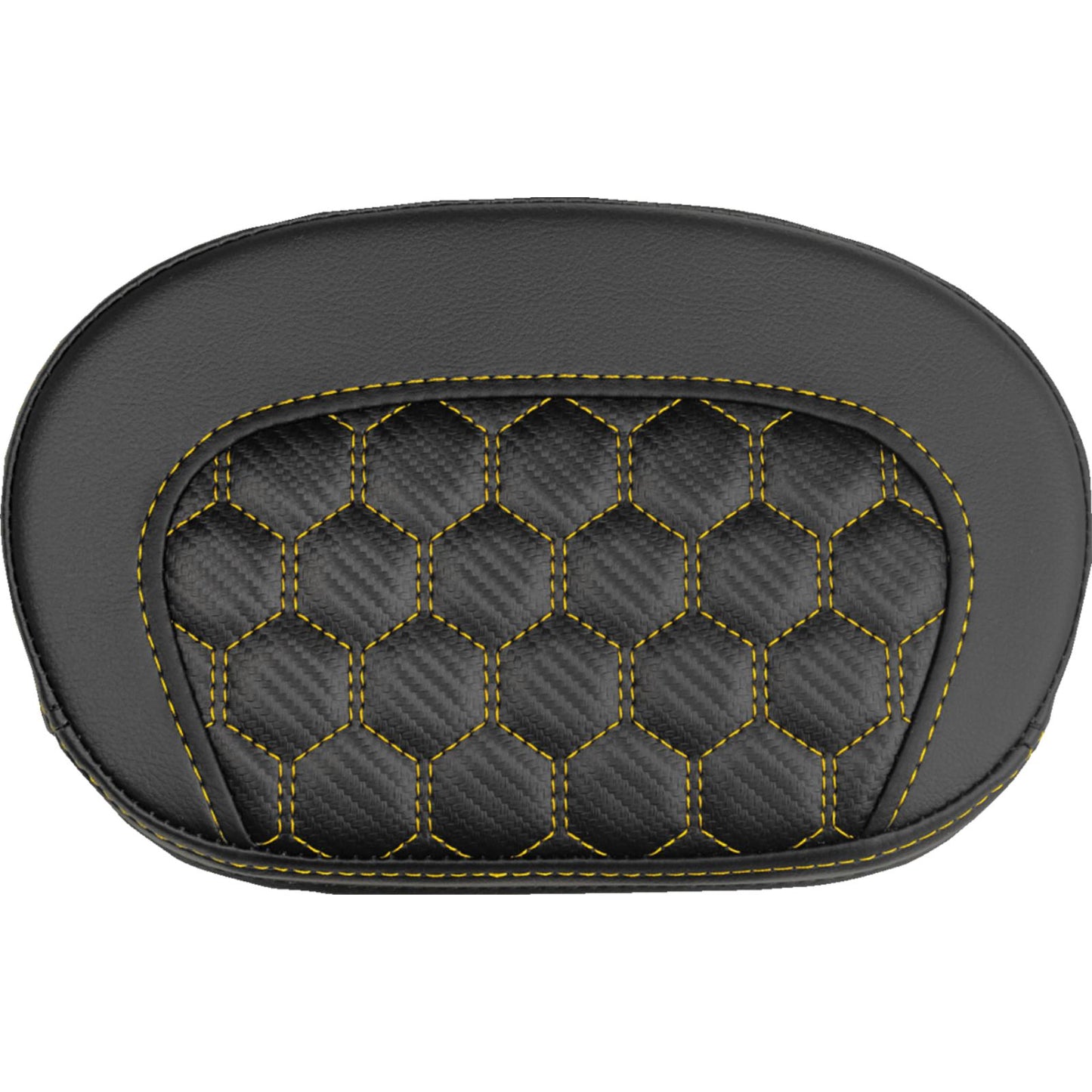 Saddlemen Mini Contour Sissy Bar Pad - Honeycomb - Gold Stitch [MPN: 061019007]_2147312