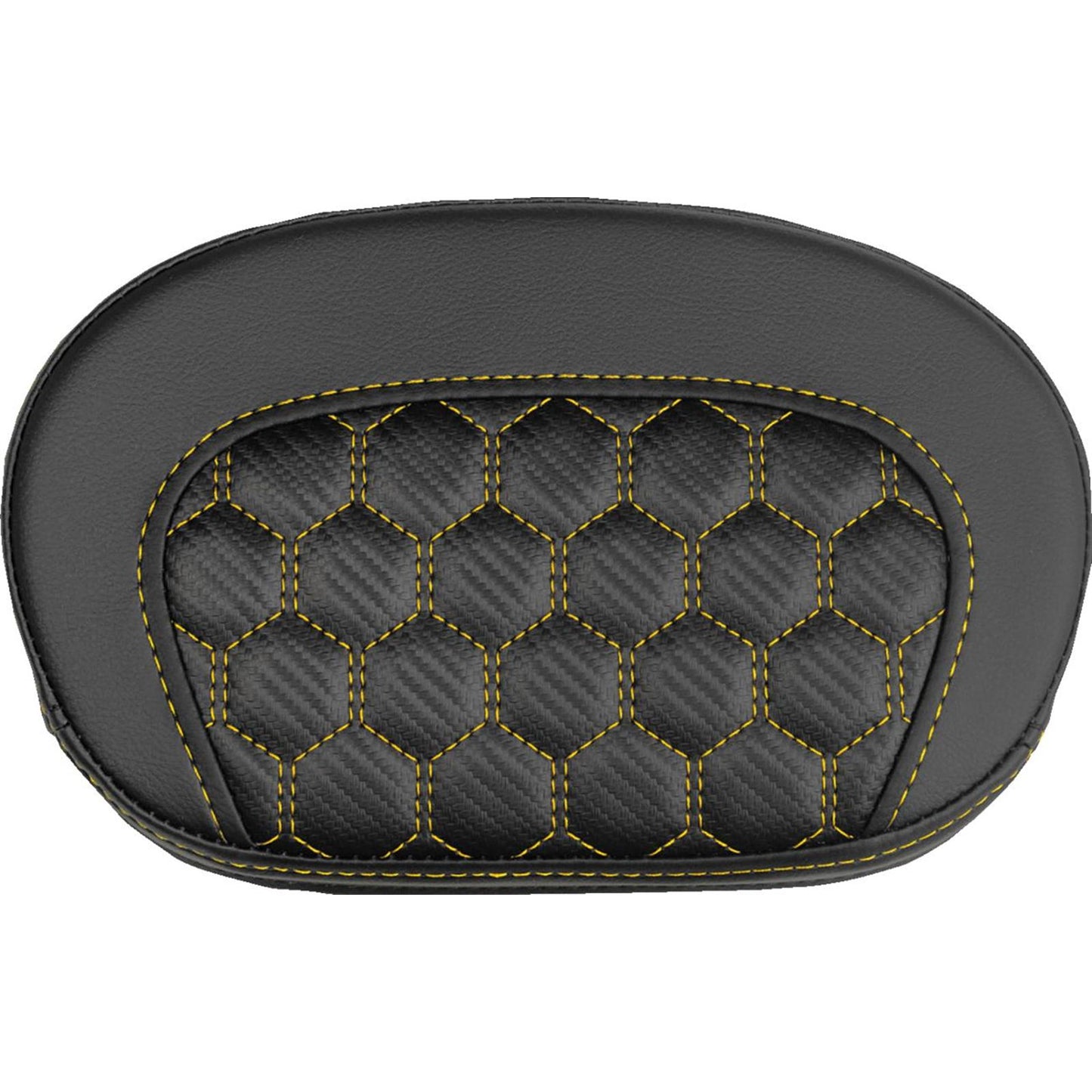 Saddlemen Mini Contour Sissy Bar Pad - Honeycomb - Gold Stitch [MPN: 061019007]_2525866