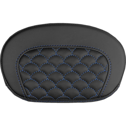 Saddlemen Mini Contour Sissy Bar Pad - Dragon Scale - Blue Stitch [MPN: 061020901]_2147599