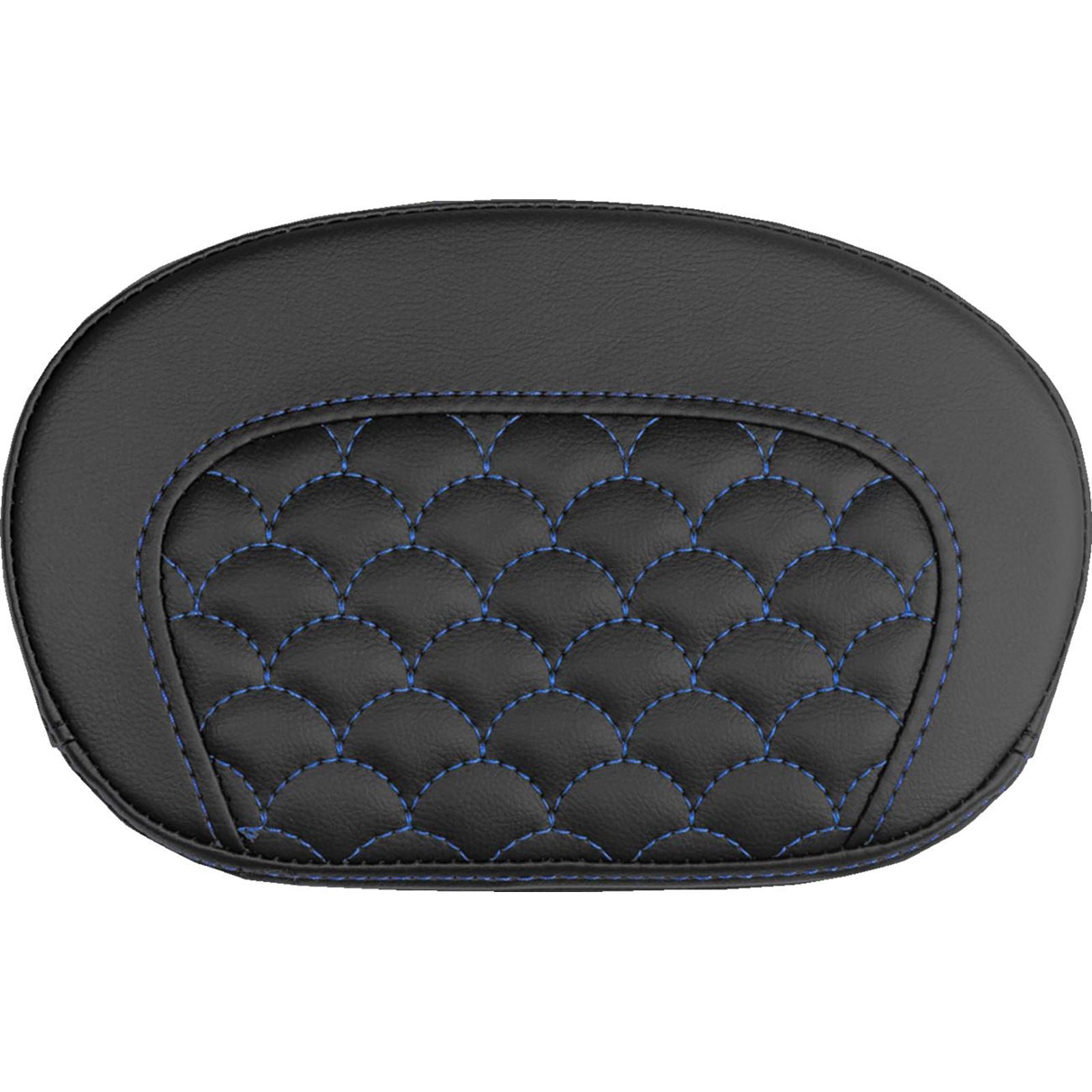 Saddlemen Mini Contour Sissy Bar Pad - Dragon Scale - Blue Stitch [MPN: 061020901]_2525867
