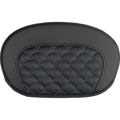 Saddlemen Mini Contour Sissy Bar Pad - Dragon Scale - Blue Stitch [MPN: 061020901]_2525867