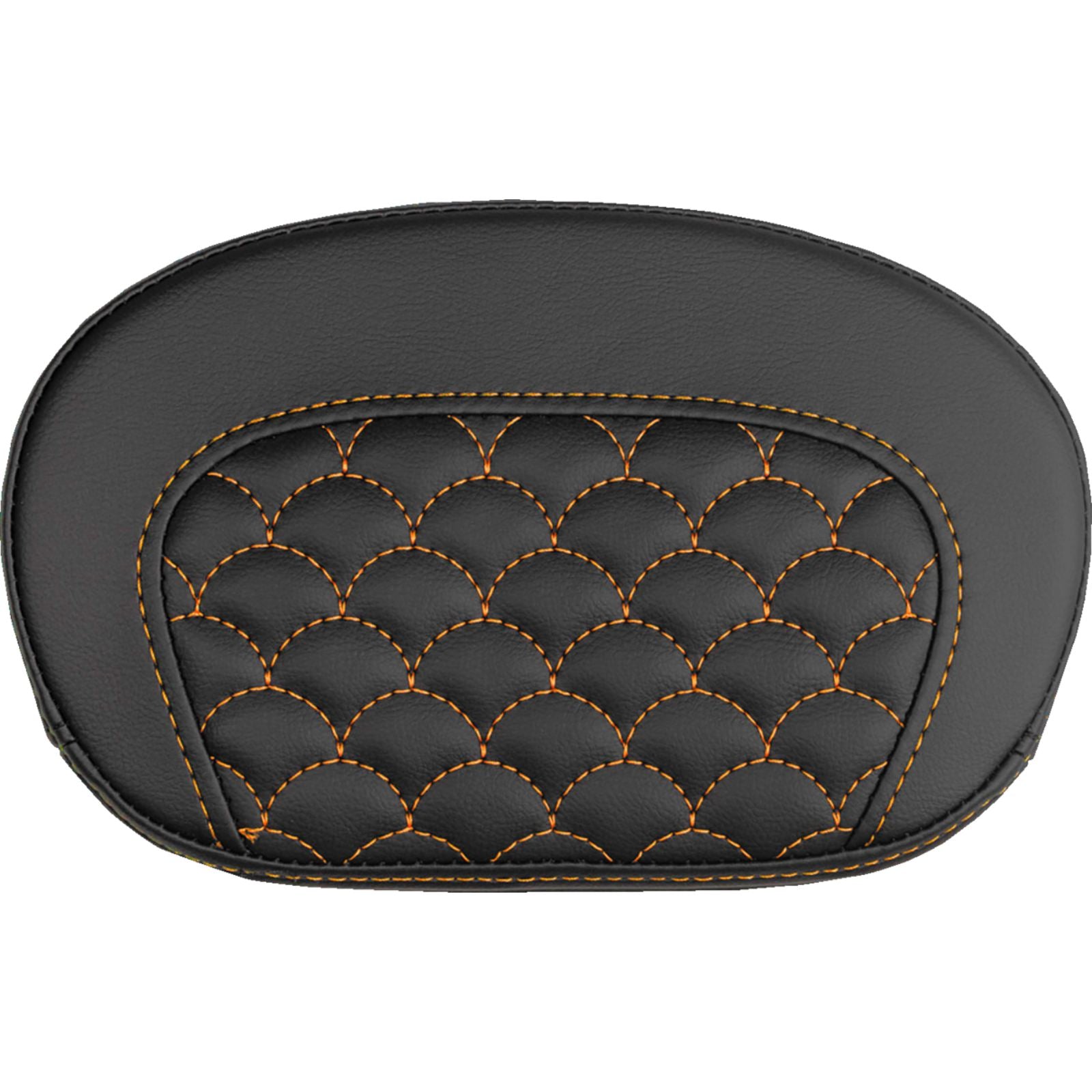 Saddlemen Mini Contour Sissy Bar Pad - Dragon Scale - Orange Stitch [MPN: 061020903]_2147728