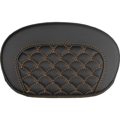 Saddlemen Mini Contour Sissy Bar Pad - Dragon Scale - Orange Stitch [MPN: 061020903]_2147728