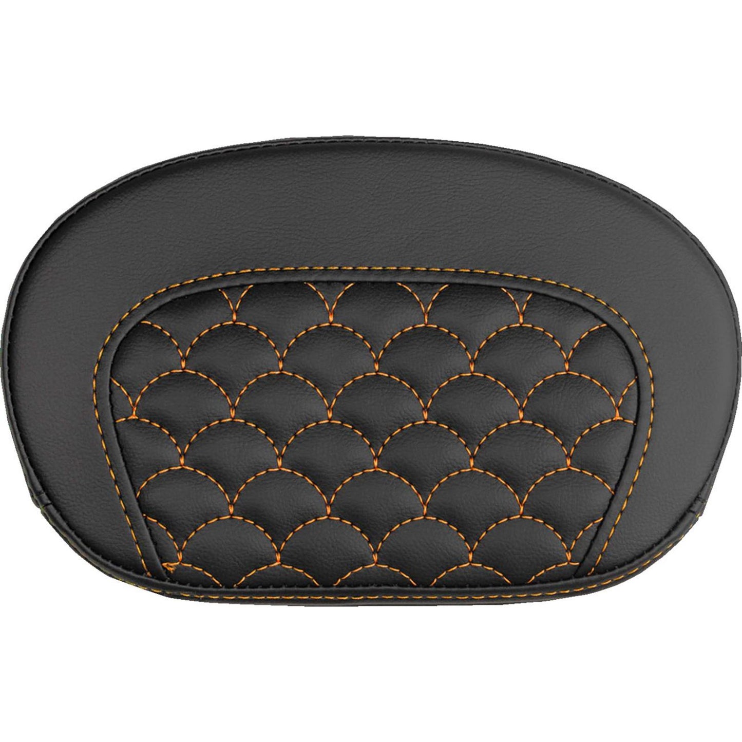 Saddlemen Mini Contour Sissy Bar Pad - Dragon Scale - Orange Stitch [MPN: 061020903]_2525869